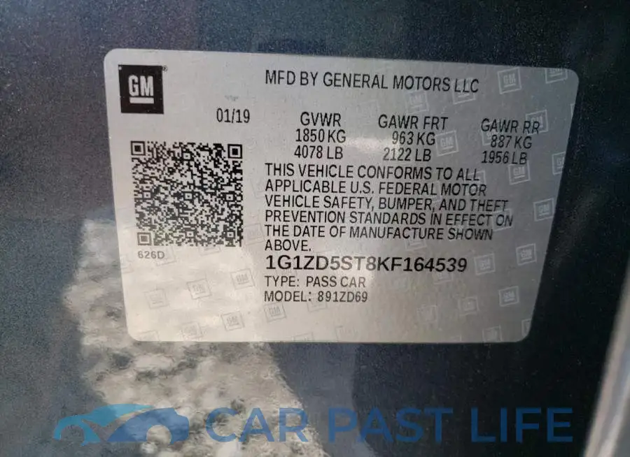 1G1ZD5ST8KF164539# 10
