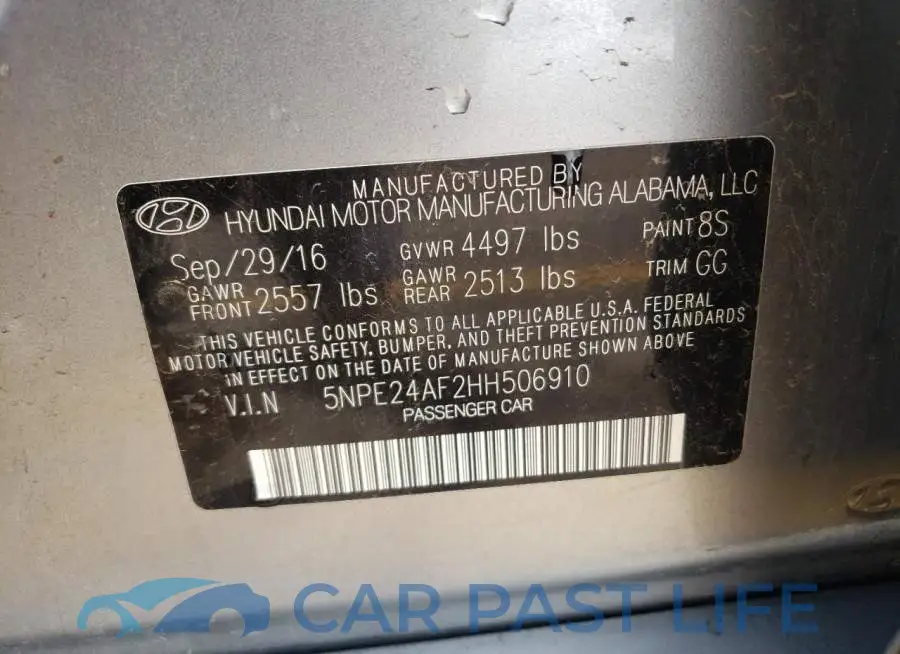 5NPE24AF2HH506910# 10
