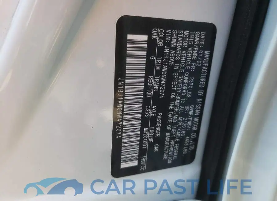 JN1BJ1AW0NW472074# 10