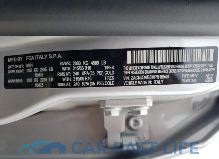 ZACNJDAB3MPN16540# 13
