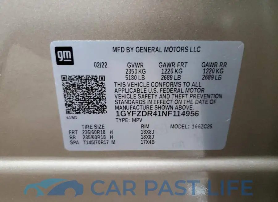 1GYFZDR41NF114956# 14