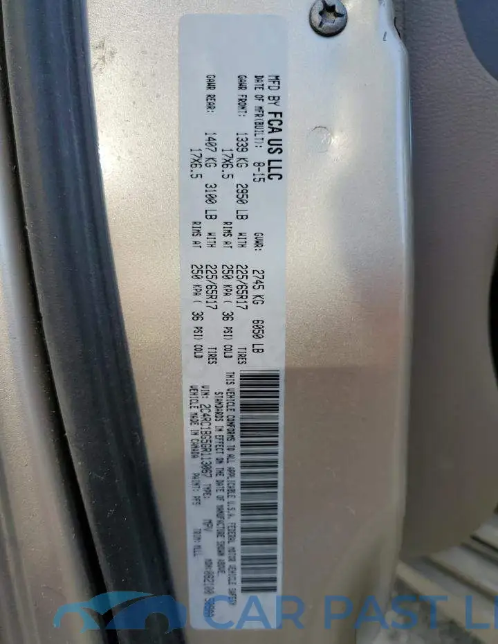 2C4RC1BG5GR113067# 10