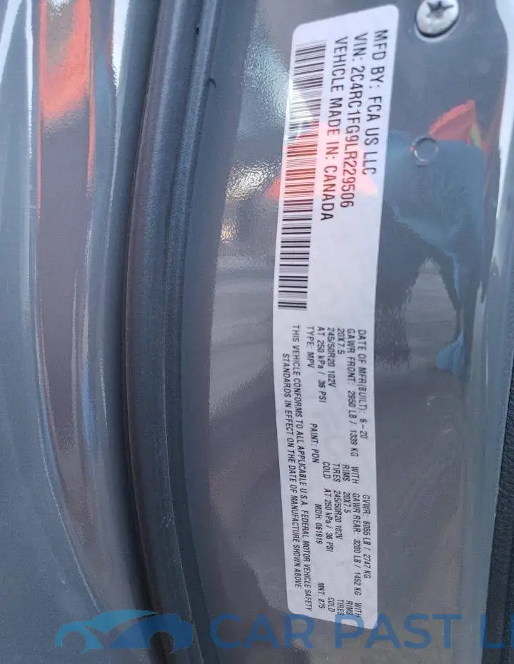 2C4RC1FG9LR229506# 10