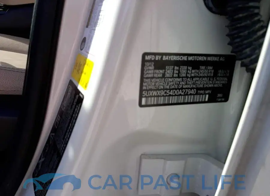 5UXWX9C54D0A27940# 10