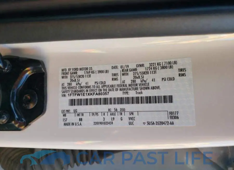 1FTFW1E1XKFA80357# 10