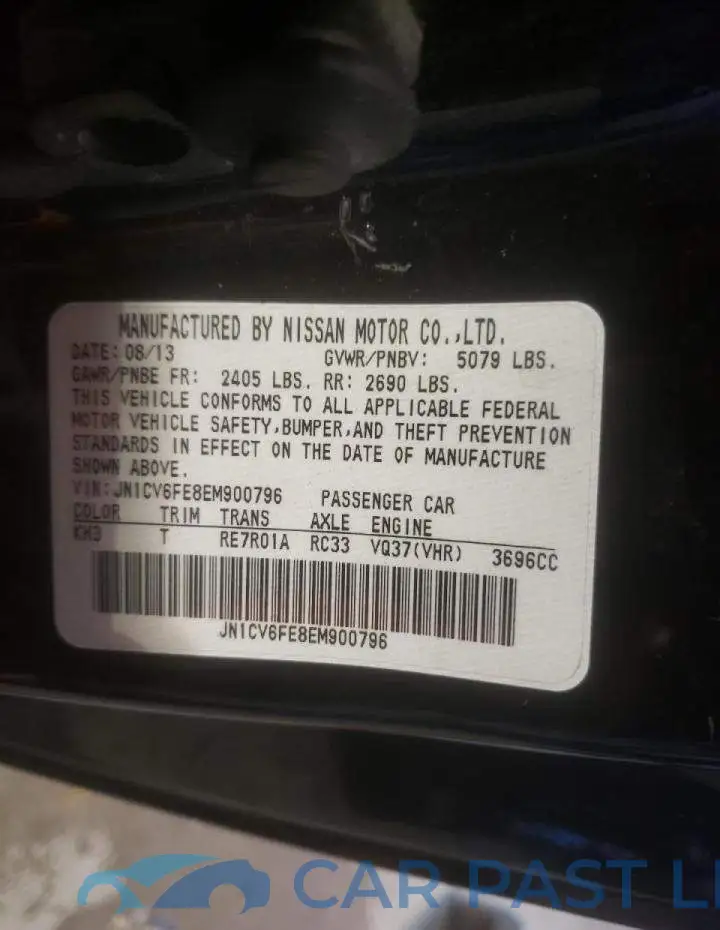 JN1CV6FE8EM900796# 10