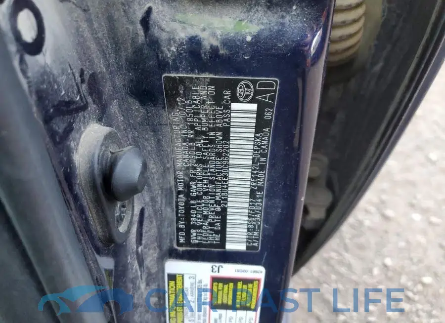 2T1BU4EE3DC962202# 10