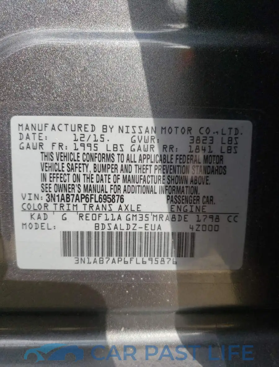 3N1AB7AP6FL695876# 10