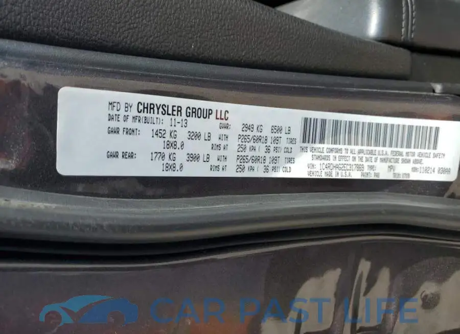 1C4RDHAG2EC317869# 10