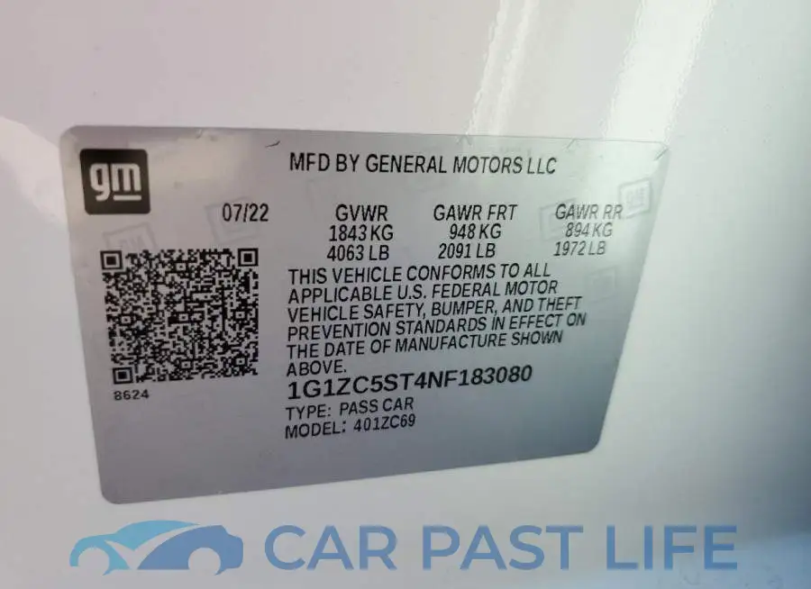 1G1ZC5ST4NF183080# 10