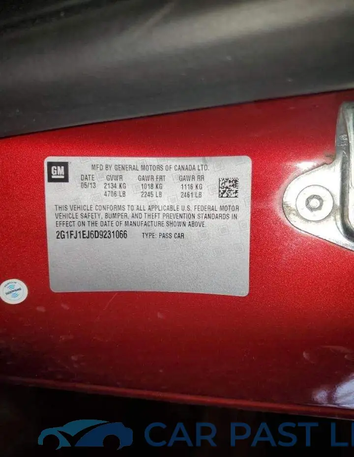 2G1FJ1EJ6D9231066# 10