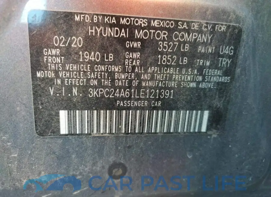 3KPC24A61LE121391# 10