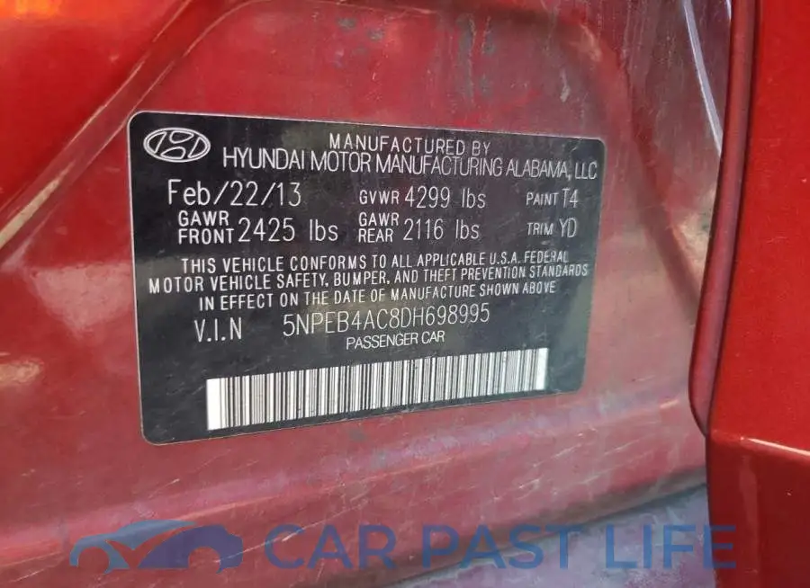 5NPEB4AC8DH698995# 12