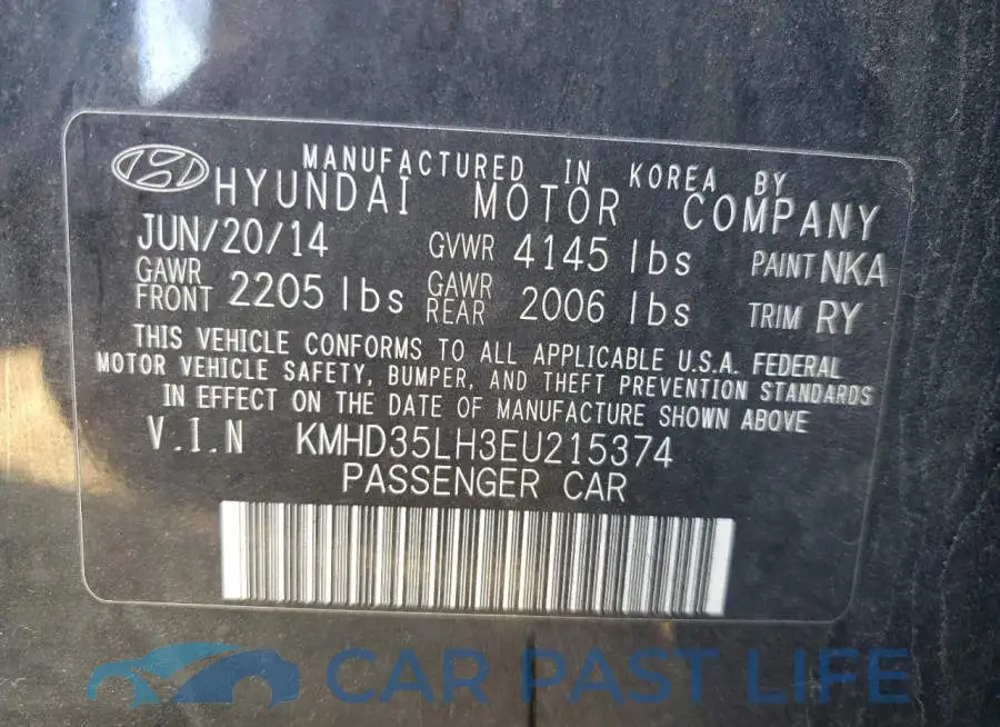 KMHD35LH3EU215374# 10