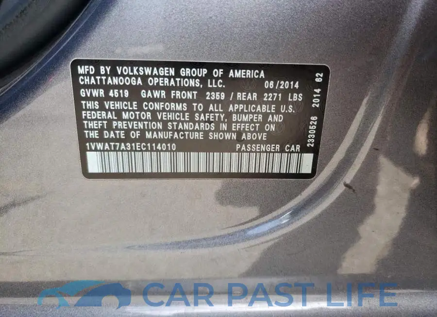 1VWAT7A31EC114010# 10