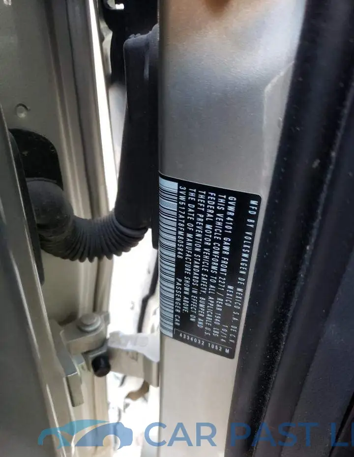 3VW517AT8FM805848# 12