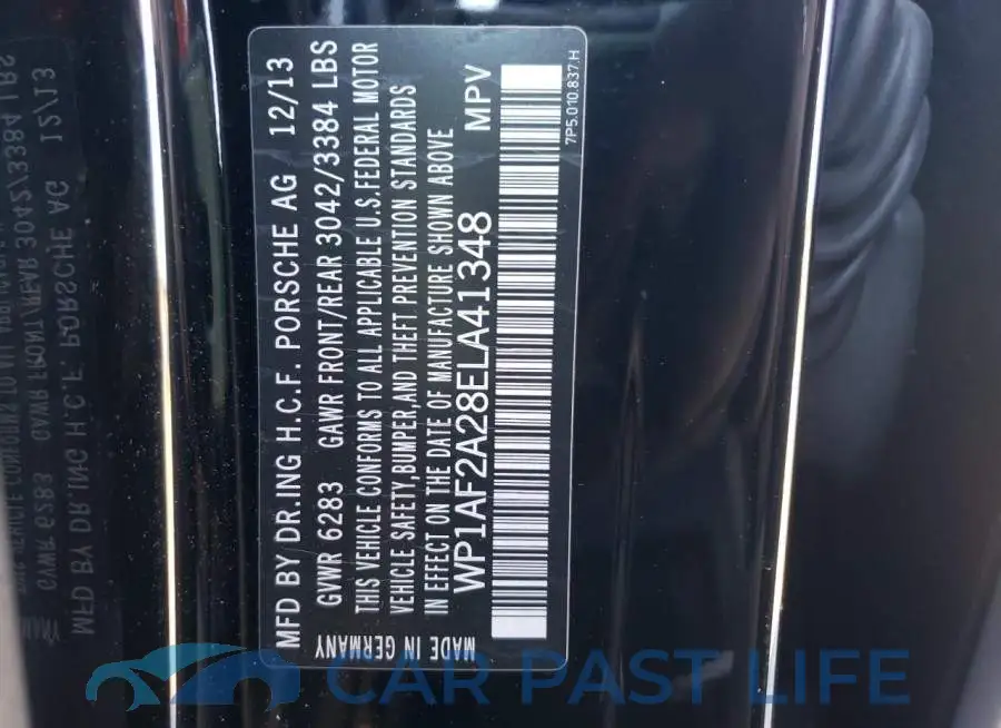 WP1AF2A28ELA41348# 14
