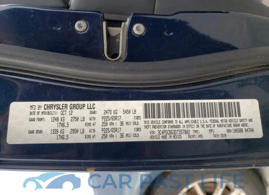3C4PDCBG3DT557802# 13