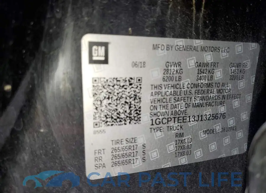 1GCPTEE13J1325676# 10