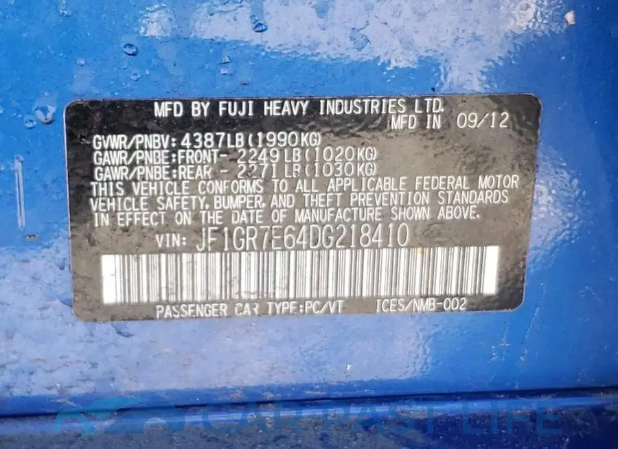 JF1GR7E64DG218410# 10