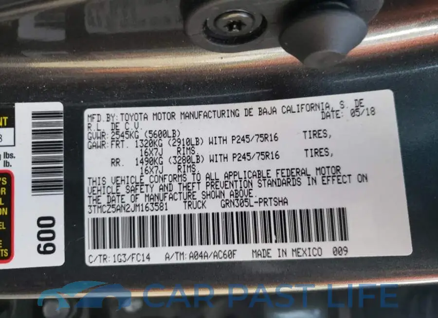 3TMCZ5AN2JM163581# 10