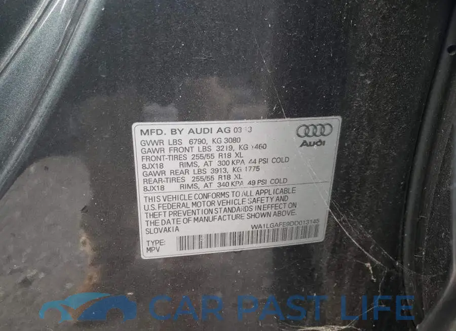 WA1LGAFE9DD013145# 13
