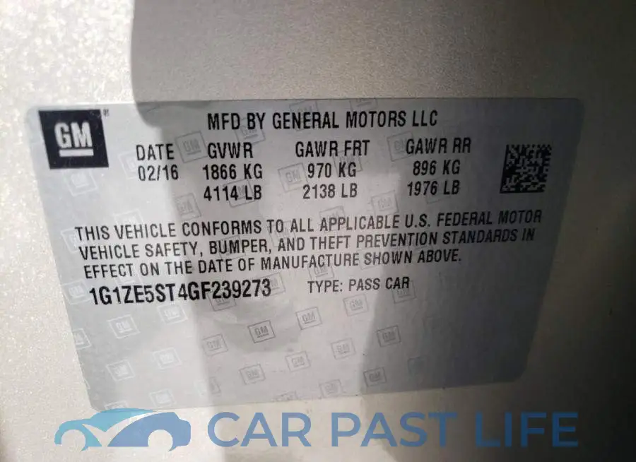1G1ZE5ST4GF239273# 10