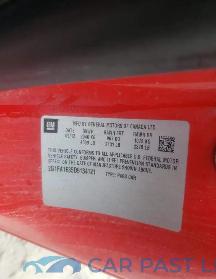 2G1FA1E35D9134121# 10