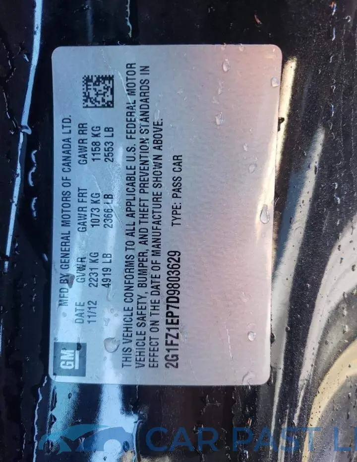 2G1FZ1EP7D9803629# 10