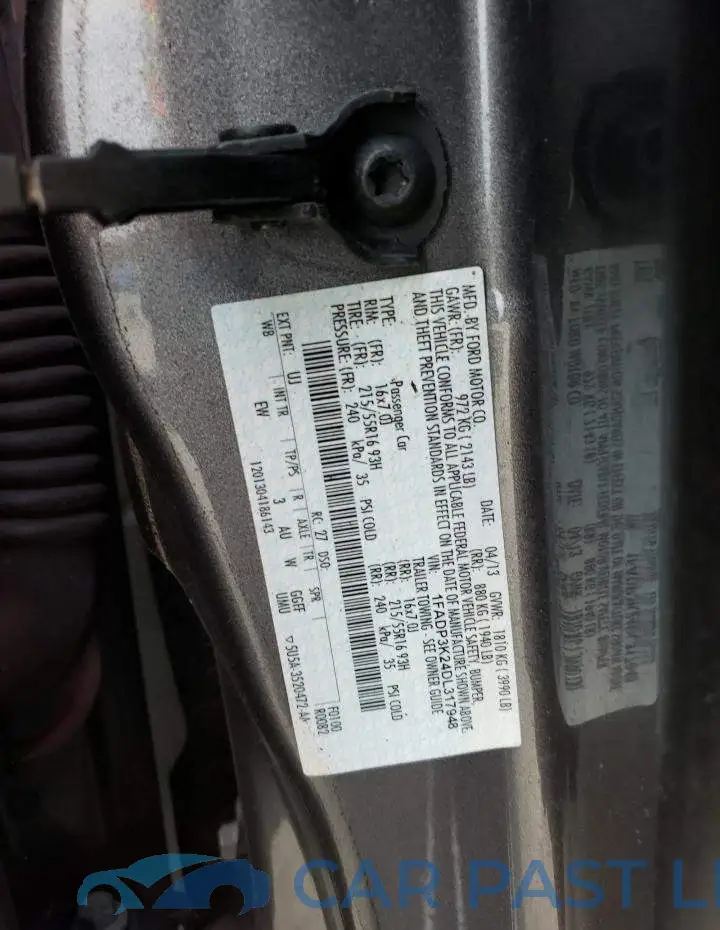 1FADP3K24DL317948# 13