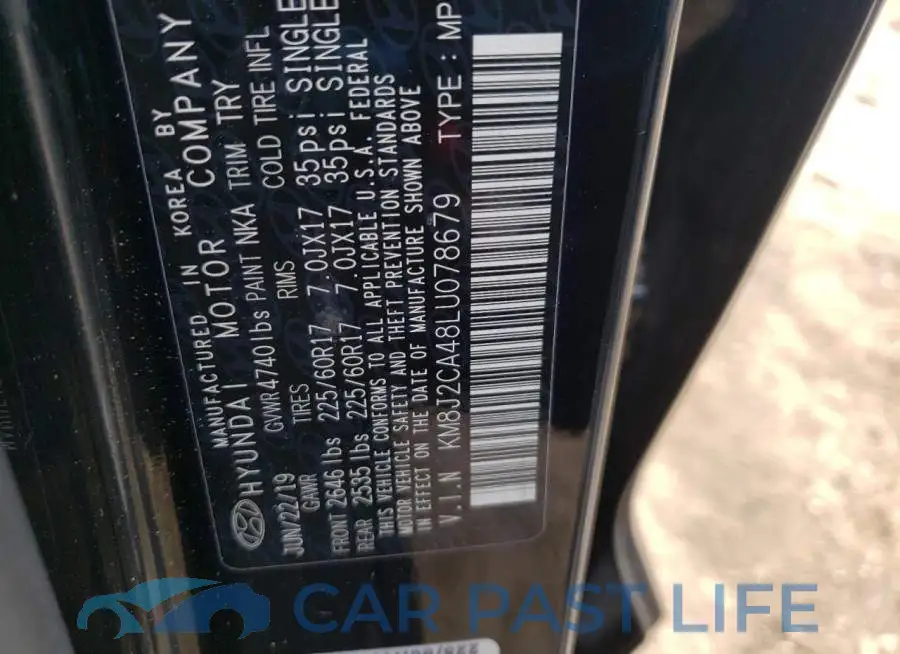 KM8J2CA48LU078679# 10