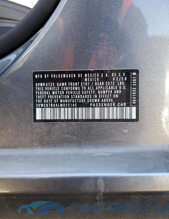 3VWCB7BU4LM033145# 10
