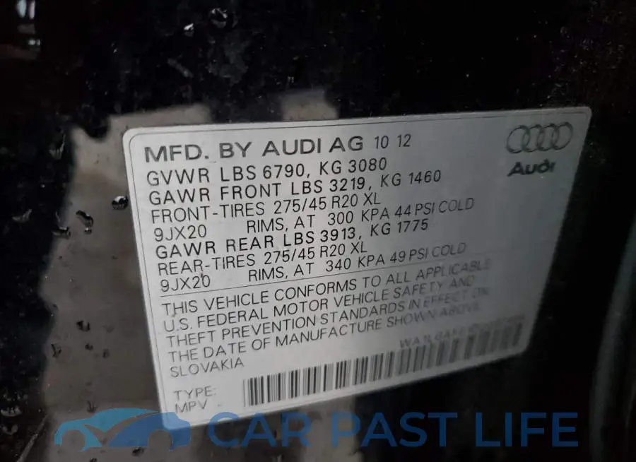 WA1LGAFE1DD007484# 10