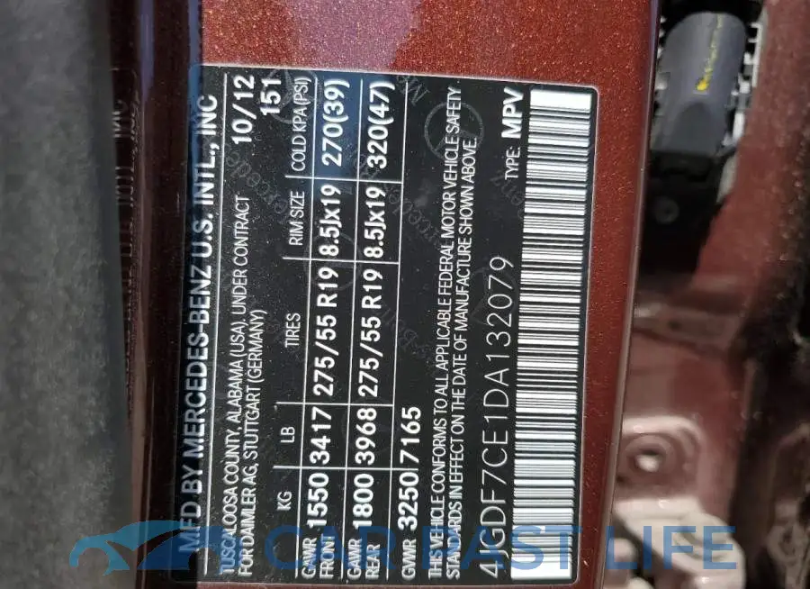 4JGDF7CE1DA132079# 10