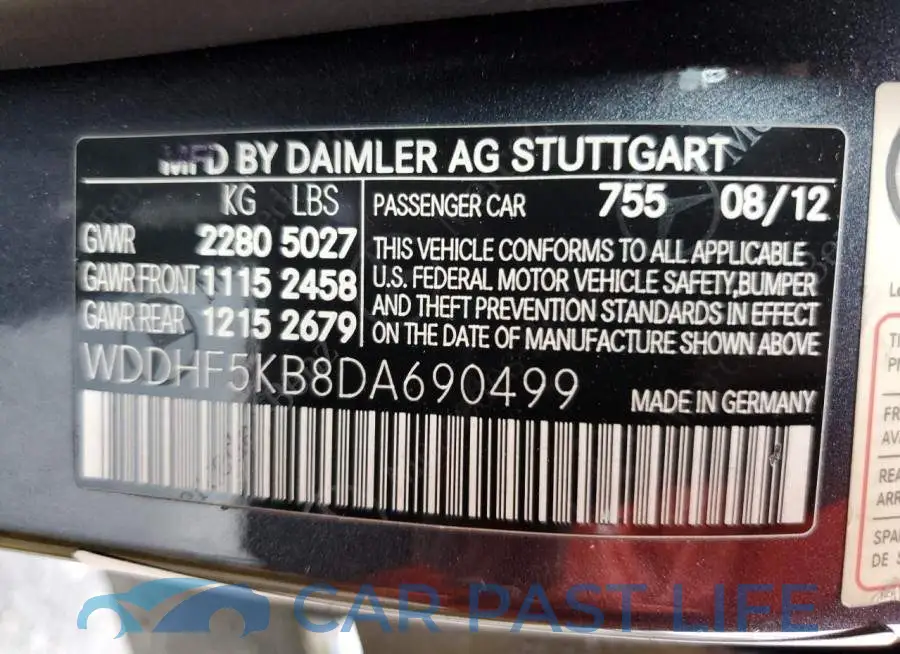 WDDHF5KB8DA690499# 10