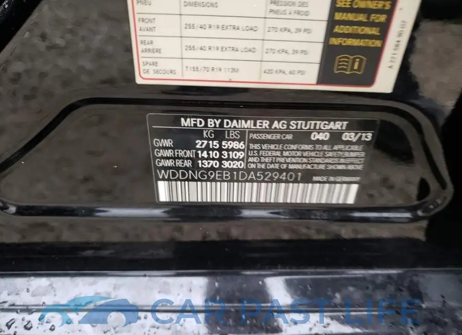 WDDNG9EB1DA529401# 10