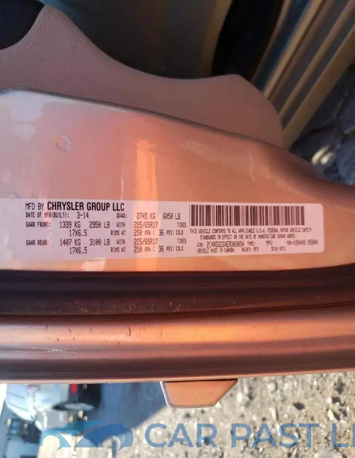 2C4RDGCGXER303054# 10