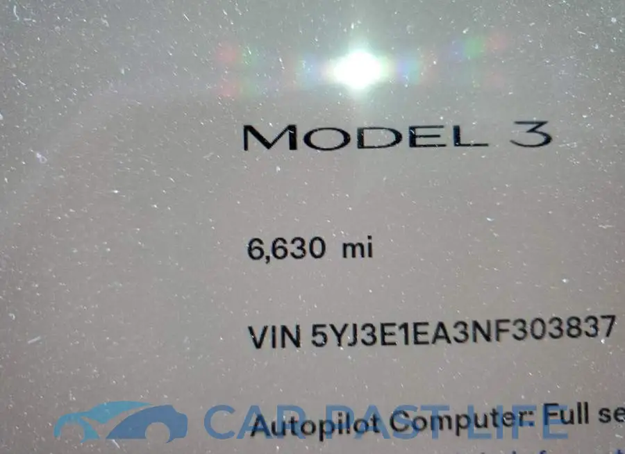 5YJ3E1EA3NF303837# 8