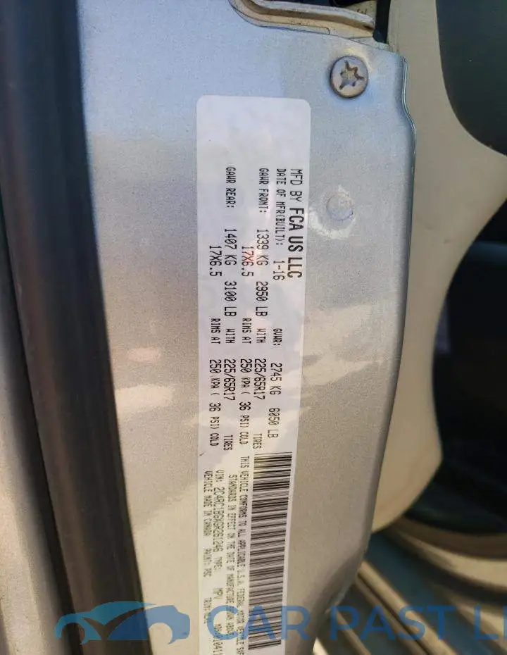 2C4RC1BGXGR261246# 10