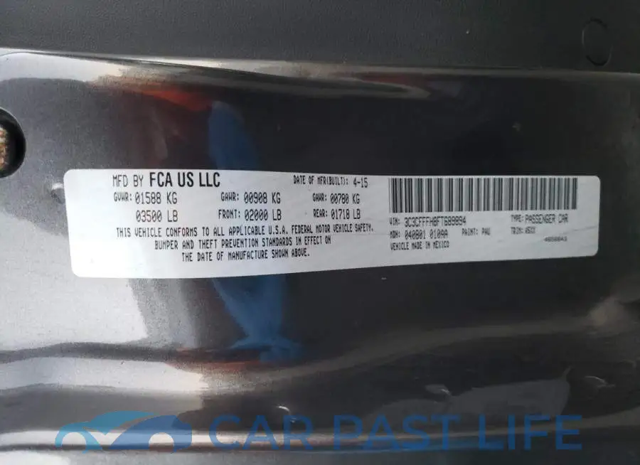 3C3CFFFH8FT689894# 12