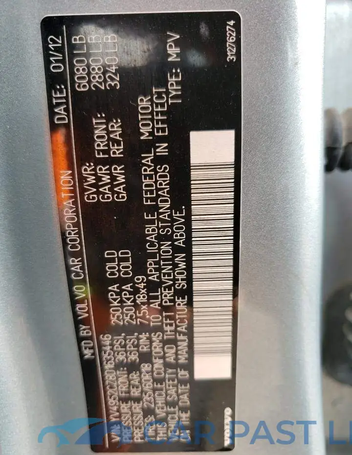 YV4952CZ8D1635446# 13