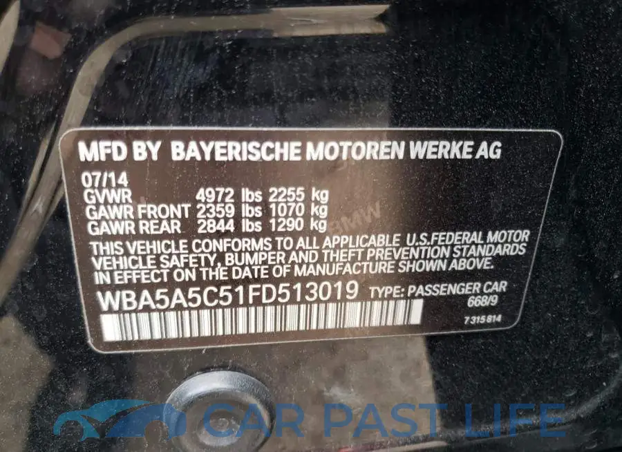 WBA5A5C51FD513019# 10