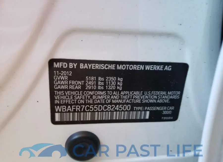 WBAFR7C55DC824500# 10