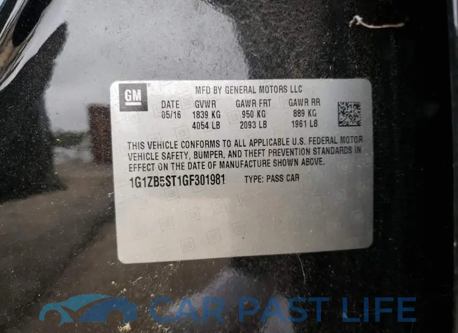 1G1ZB5ST1GF301981# 12