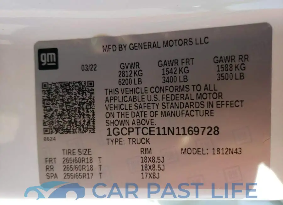 1GCPTCE11N1169728# 10