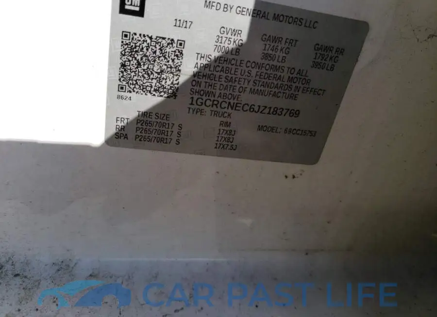 1GCRCNEC6JZ183769# 12