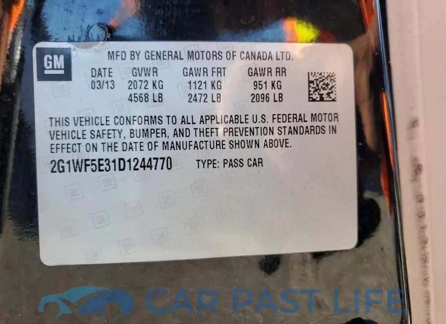 2G1WF5E31D1244770# 12