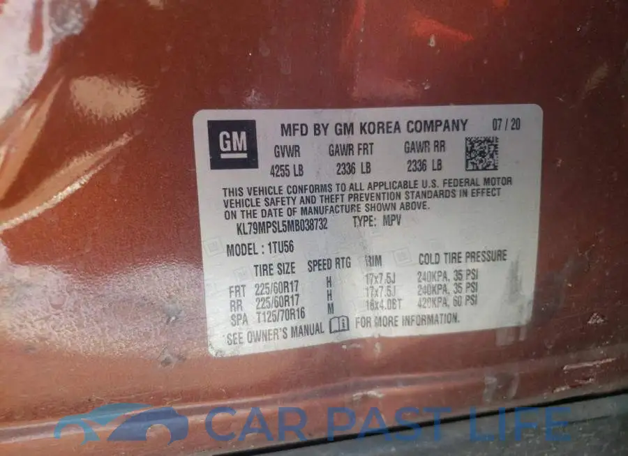 KL79MPSL5MB038732# 10