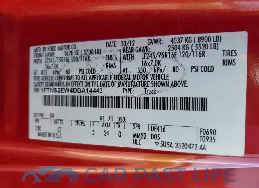 1FTNS2EW4DDA14443# 10