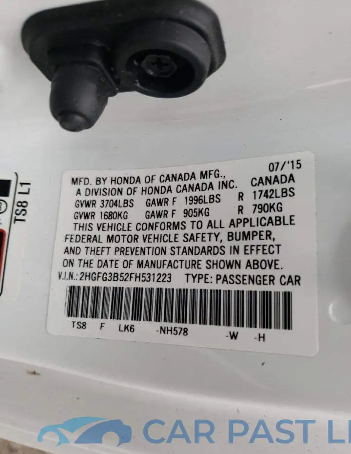 2HGFG3B52FH531223# 10